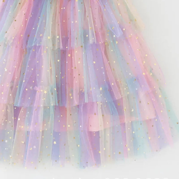 Sparkle Frill Party Dress (3 Colours)