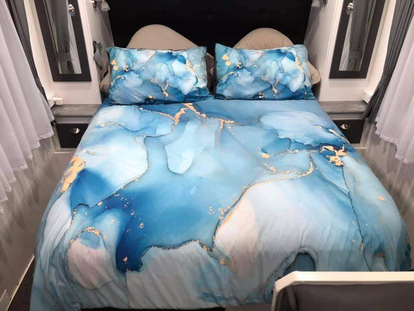 Marble Ink Bedding Set (All Sizes Available) 12 Colours