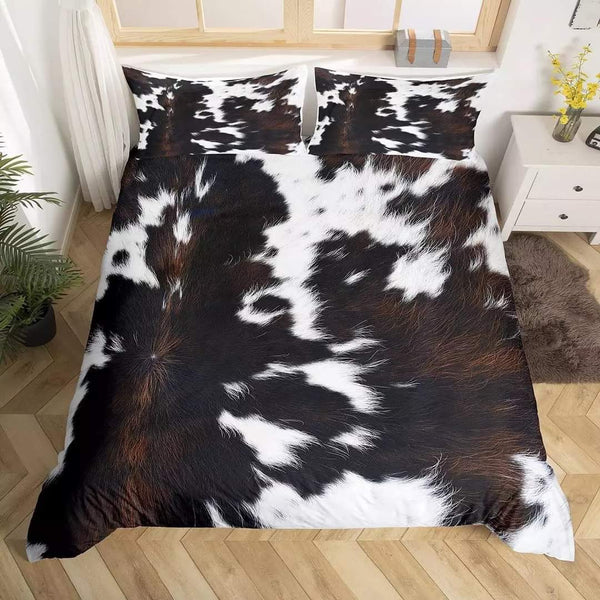 Cow Hide Print Bedding Sets - 6 Designs (All Sizes Available)
