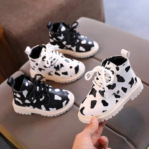 Cow Print Boots (2 Colours)