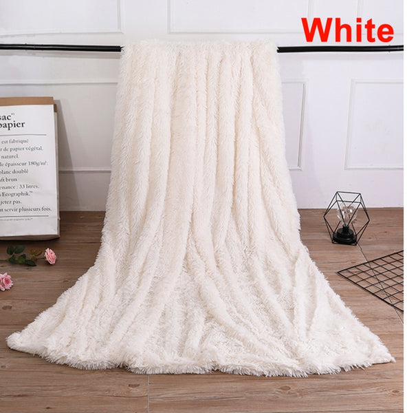 Shaggy Fur Throw Blanket (7 Colours)