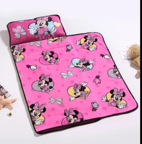 Character Portable Travel Nap Mat with Blanket & Pillow (12 Designs)