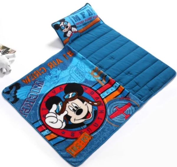 Character Portable Travel Nap Mat with Blanket & Pillow (12 Designs)