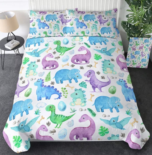 Dinosaurs Bedding Sets - 9 Designs (All Sizes Available)