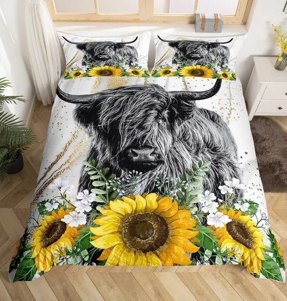 Cattle Floral Bedding Sets - 9 Designs (All Sizes Available)