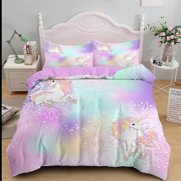 Unicorn Dreams Bedding Sets - 3 Designs (All Sizes Available)