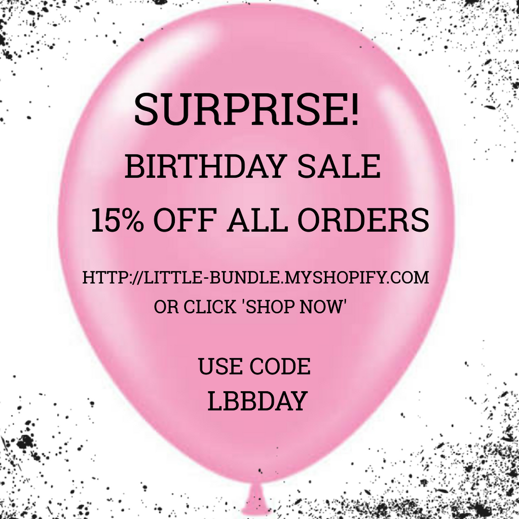 IT'S MY BIRTHDAY!! 15% Off On All Orders ❤