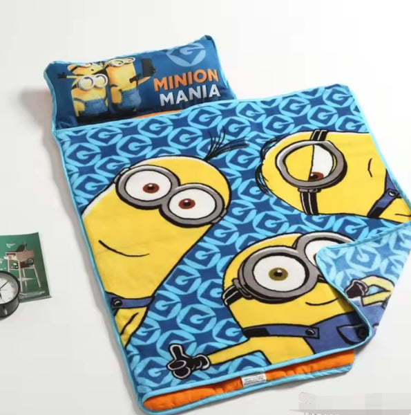 Character Portable Travel Nap Mat with Blanket & Pillow (12 Designs)