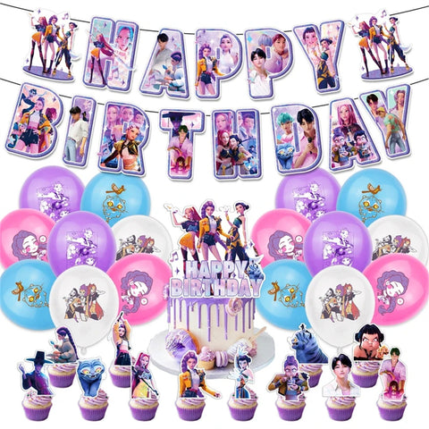 KPOP DEMON HUNTERS BIRTHDAY PARTY SUPPLIES