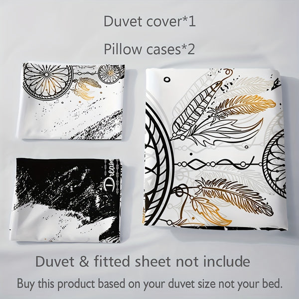 Black & White Dreamcatcher Bedding Set (All Sizes Available)