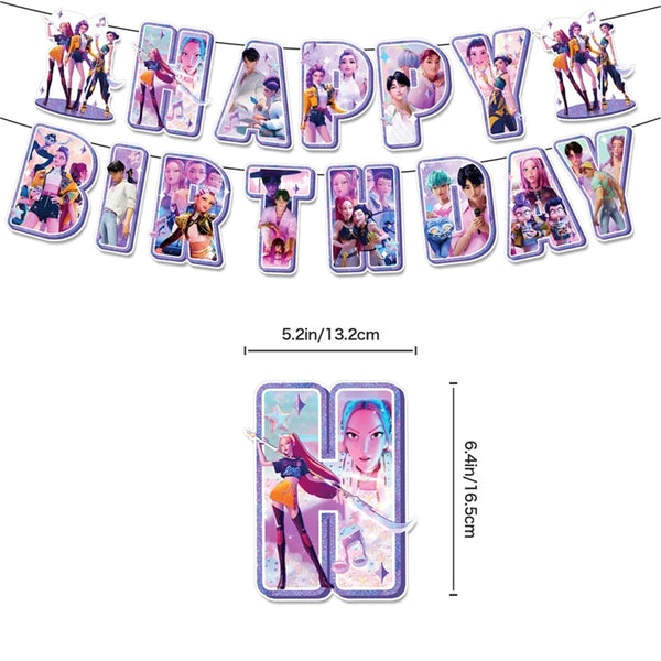 KPOP DEMON HUNTERS BIRTHDAY PARTY SUPPLIES