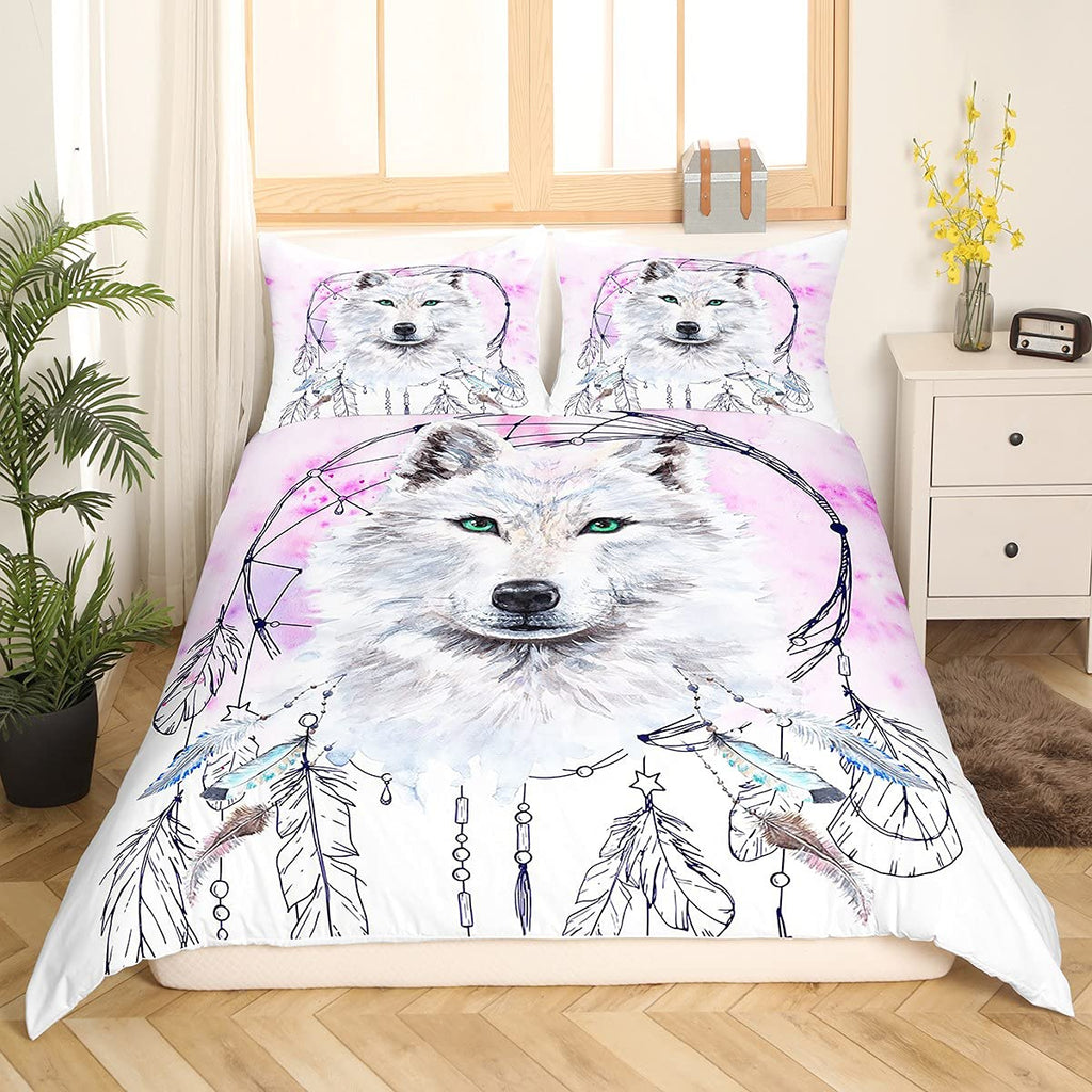 Wolf Dreamcatcher Bedding Set (All Sizes Available)