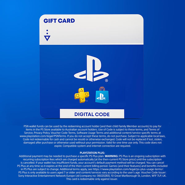 $30 PlayStation Store Gift Card (Australian Account only) [Digital Code]