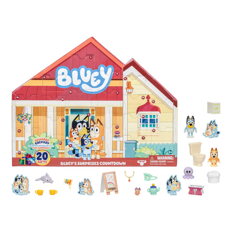 Bluey's Surprise Countdown, Celebrate And Reward Your Child Using This "Any Occasion" Countdown Calendar With 20 Bluey Gifts Inside, Ideal Small Rewards For Big Milestones