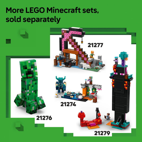 LEGO® Minecraft® Advent Calendar 2025 21280 Video Game Collectibles, Gaming Room Decor, Christmas Holiday Gamer Toys for Kids, Winter Village Set with Minifigures for Boys and Girls Aged 7 and Over