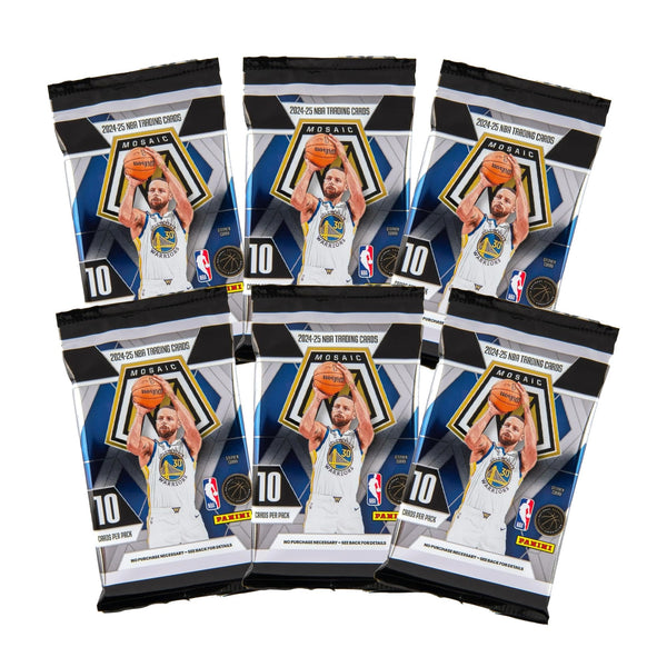 2024–25 Panini Mosaic Basketball Mega Box – Official NBA Trading Cards – Includes Exclusive Reactive Parallels & Inserts – Collect Top Rookies, Stars & Legends
