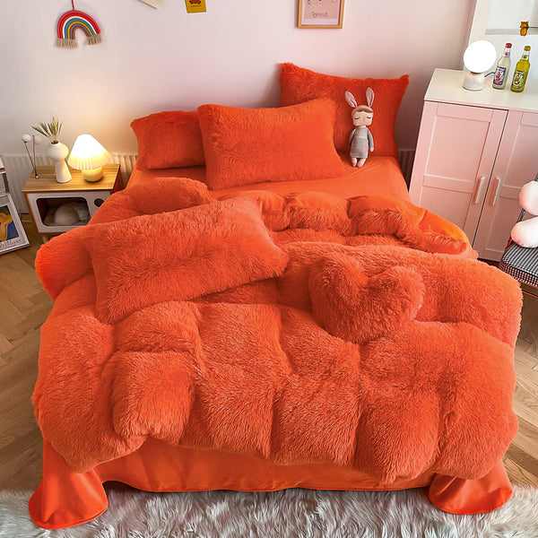 Fluffy 3 Piece Quilt Cover Set (20 Colours)