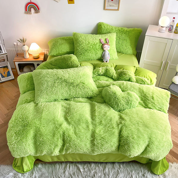 Fluffy 3 Piece Quilt Cover Set (20 Colours)