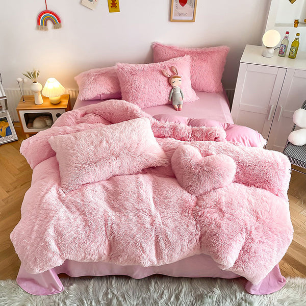 Fluffy 3 Piece Quilt Cover Set (20 Colours)