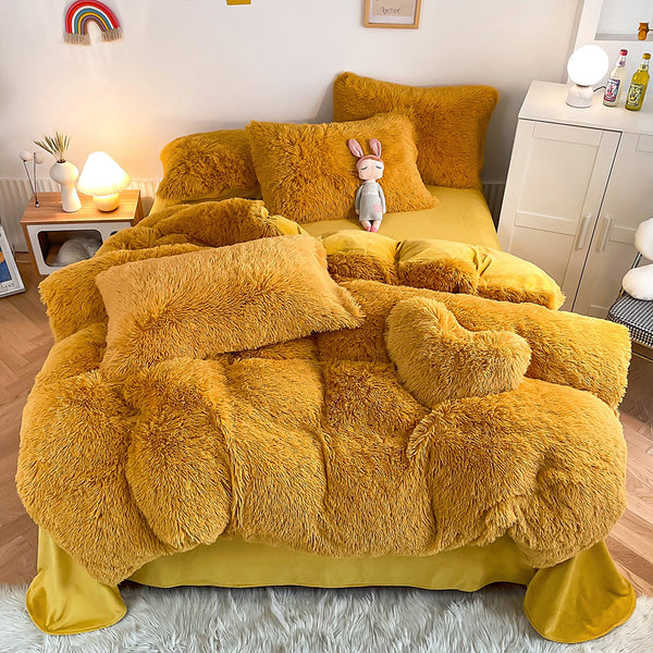 Fluffy 3 Piece Quilt Cover Set (20 Colours)