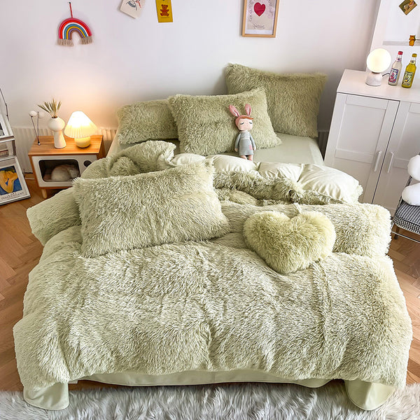 Fluffy 3 Piece Quilt Cover Set (20 Colours)