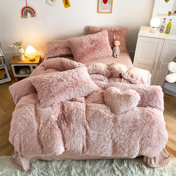 Fluffy 3 Piece Quilt Cover Set (12 more Colours)