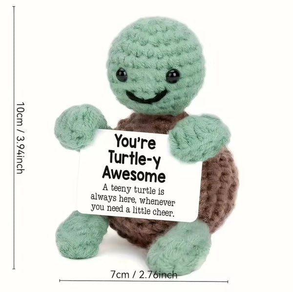 Handmade Emotional Support Mini Crochet Plush with Card - Animals