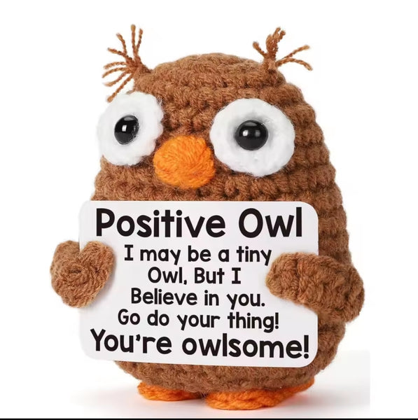 Handmade Emotional Support Mini Crochet Plush with Card - Animals