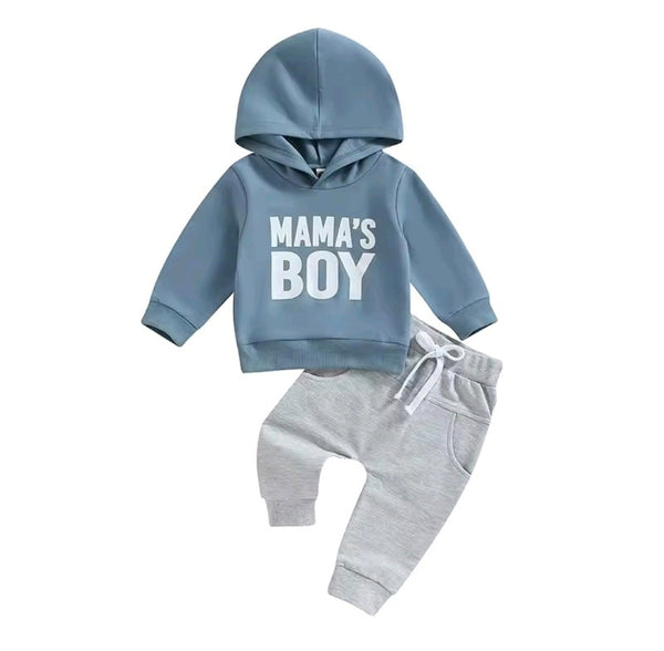 Mama's Boy 2 Piece Hooded Set (2 Colours)