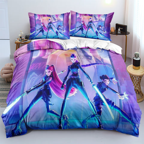 Inspired K POP DEMON HUNTERS Bedding Set (All Sizes Available)