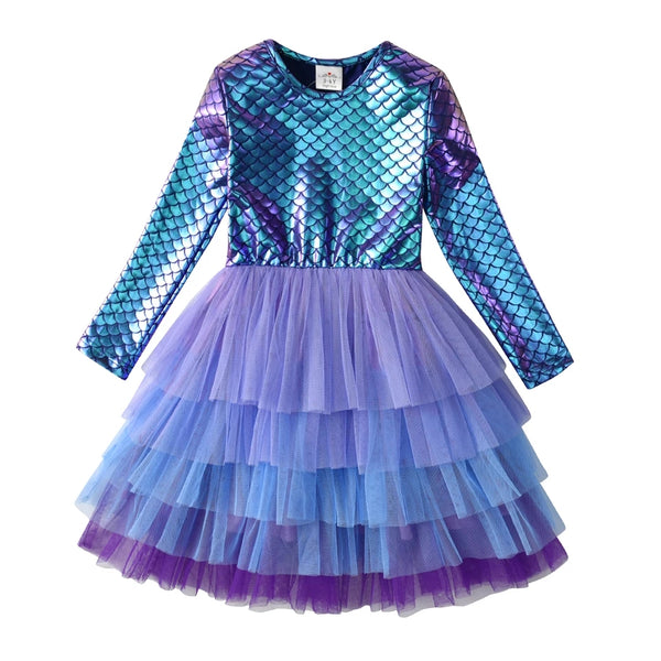 Aleesha Purple Mermaid Dress