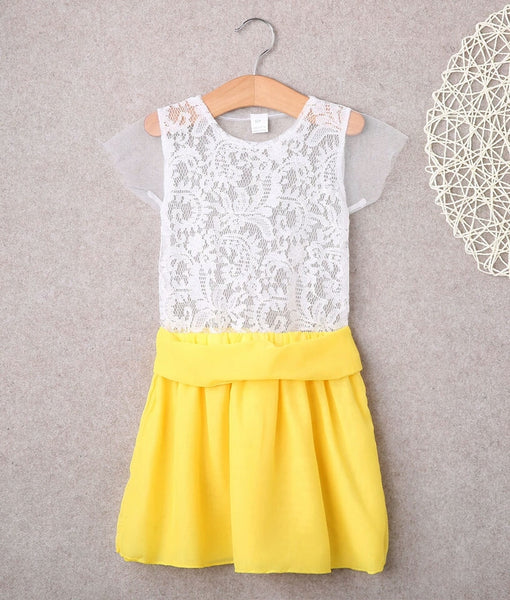 Sunflower Lace Summer Dress