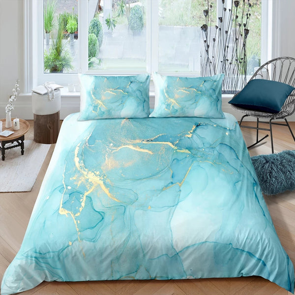 Marble Ink Bedding Set (All Sizes Available) 12 Colours