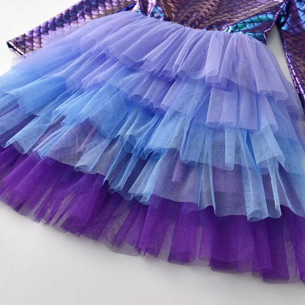Aleesha Purple Mermaid Dress