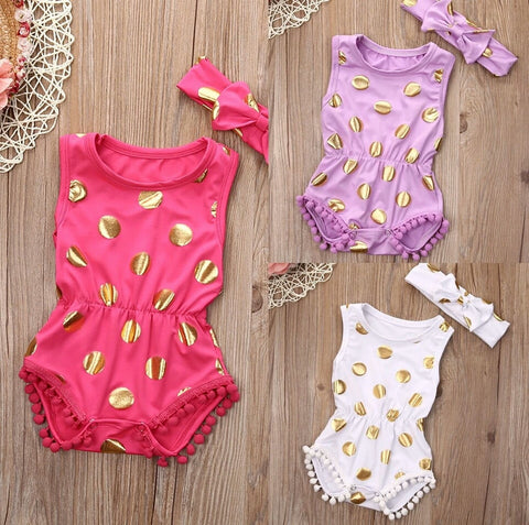 Polka Dot Playsuits