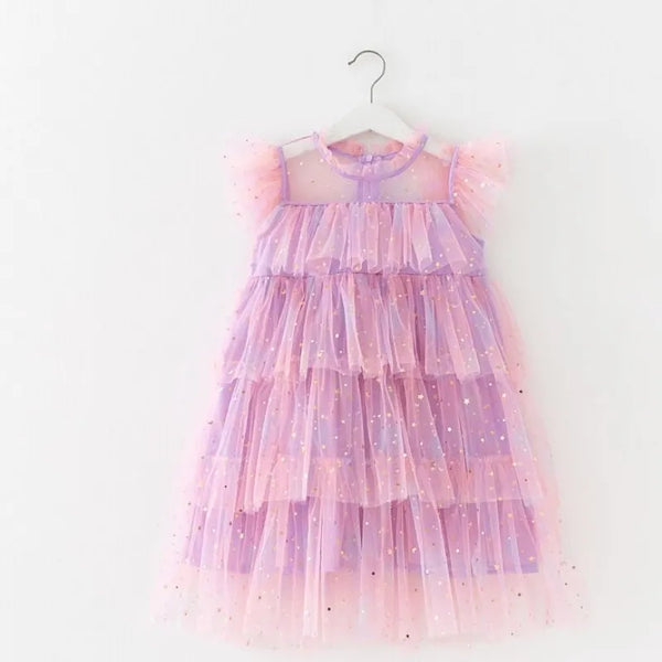 Sparkle Frill Party Dress (3 Colours)