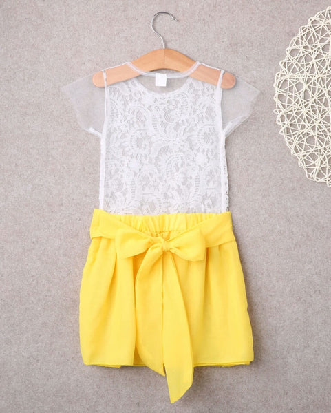 Sunflower Lace Summer Dress