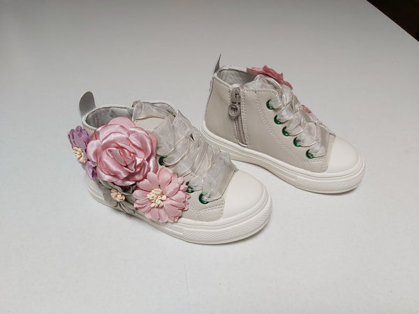 Floral Lace Up HighTops (3 Colours)