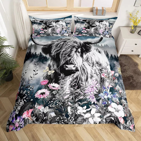 Cattle Floral Bedding Sets - 9 Designs (All Sizes Available)