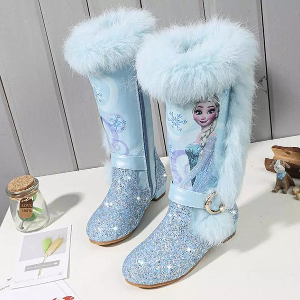 Kids Frozen Inspired Bling Winter Boots▪︎Pre Order▪︎