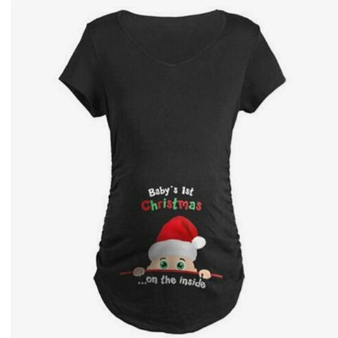 Baby's 1st Christmas On The Inside Tee