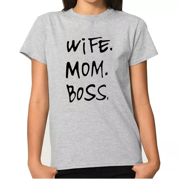 Wife.Mom.Boss Tee (3 Colours)