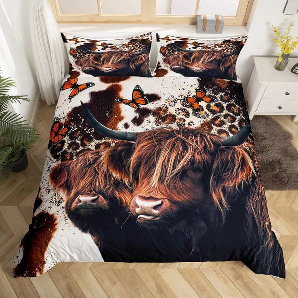 Cattle Floral Bedding Sets - 9 Designs (All Sizes Available)