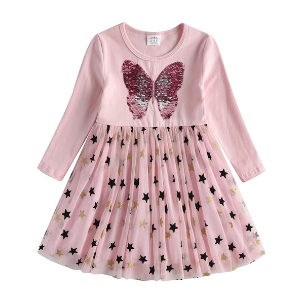 Isabella Butterfly Longsleeve Dress
