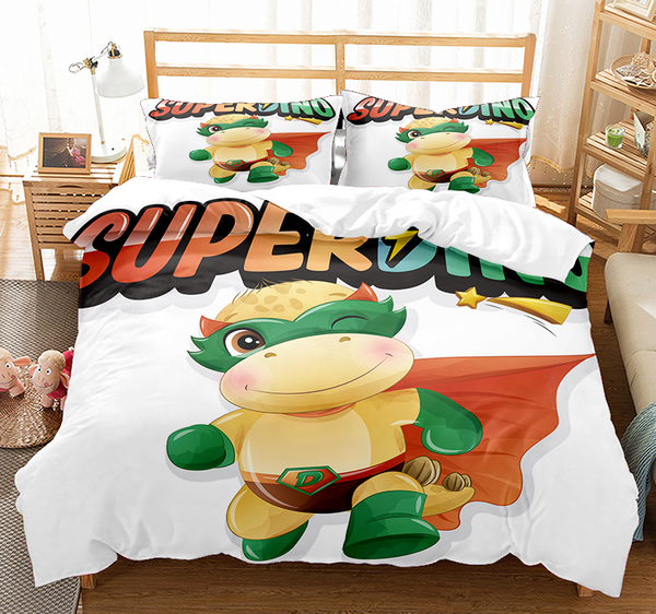 Super Dino Bedding Sets - 4 Designs (All Sizes Available)