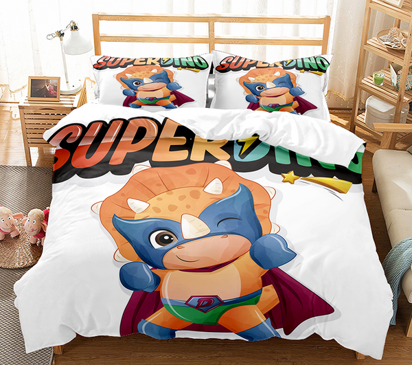 Super Dino Bedding Sets - 4 Designs (All Sizes Available)