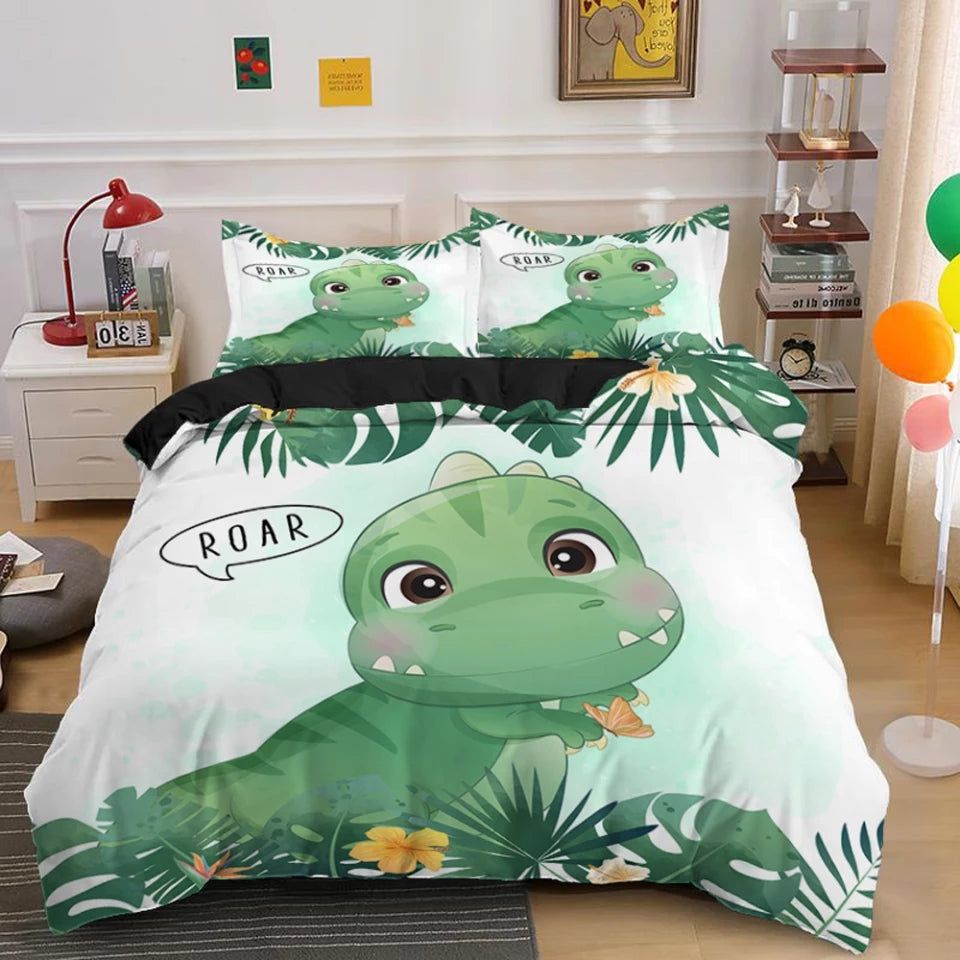Dinosaur Friends Bedding Sets - 4 Designs (All Sizes Available)