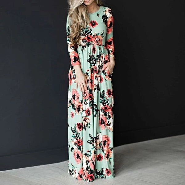 Matching Mother & Daughter Floral Slim Fit Dress (5 Colours)