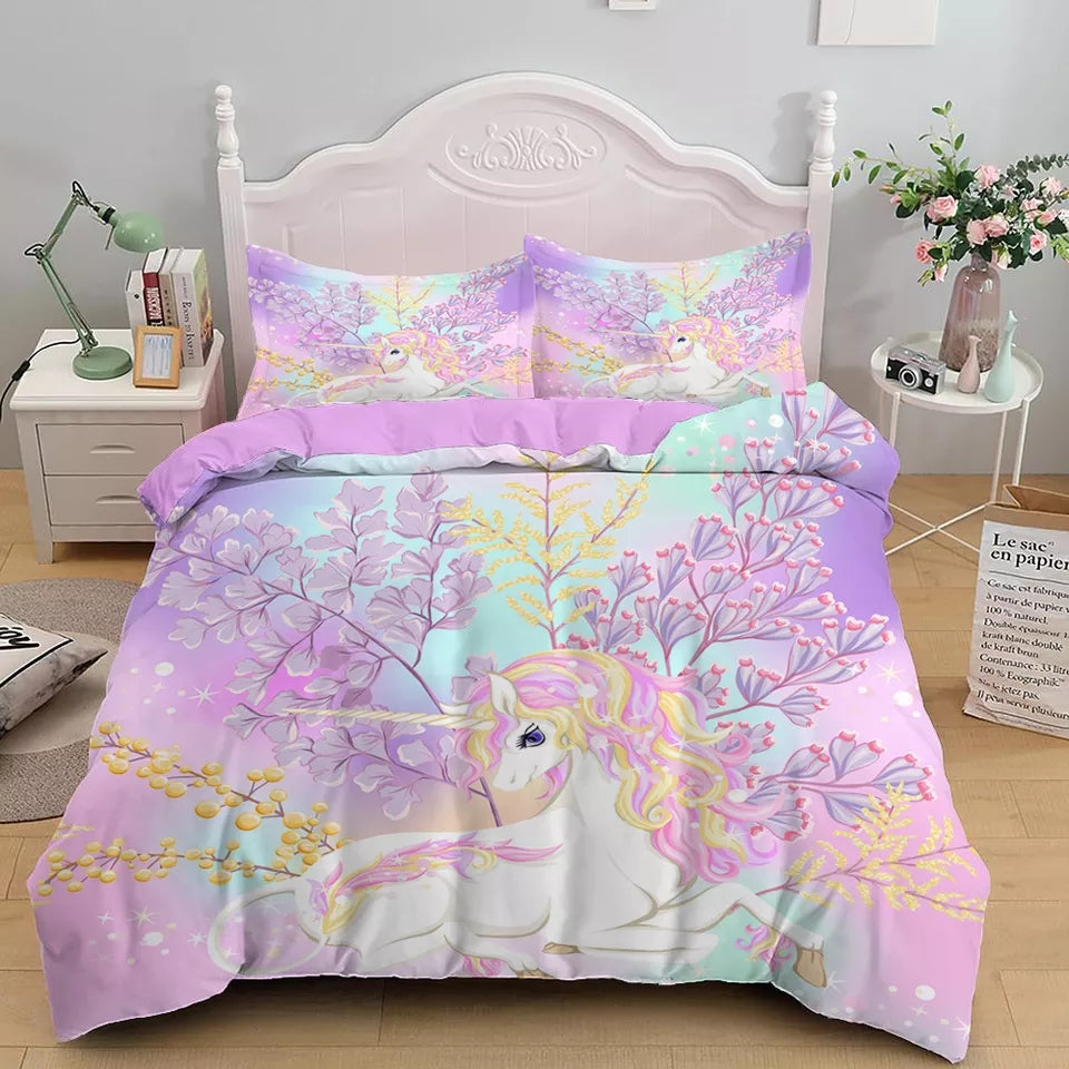 Unicorn Dreams Bedding Sets - 3 Designs (All Sizes Available)
