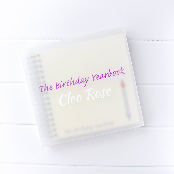 The Birthday Yearbook - A Once a Year Journal